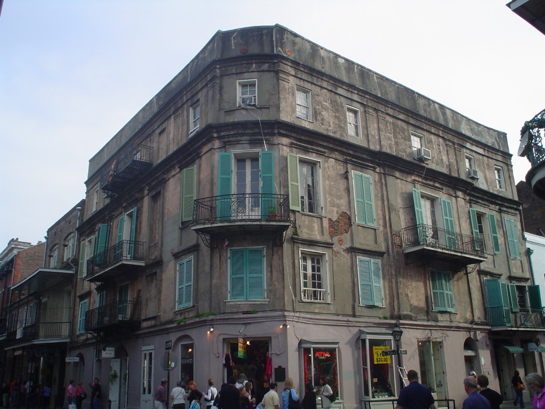 A building in the French Quarter